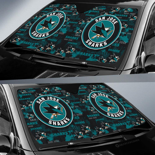 San Jose Sharks Car Sunshade Custom Car Accessories - Gearcarcover - 2