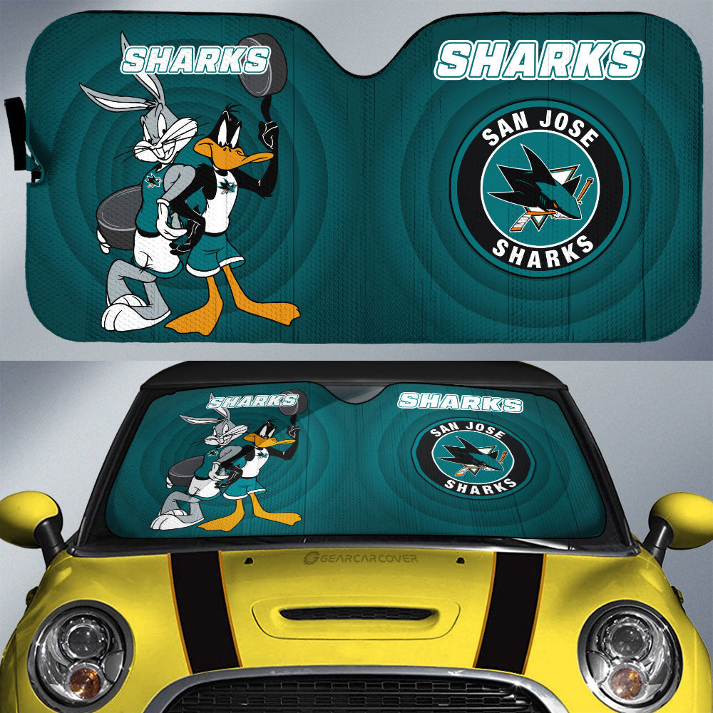 San Jose Sharks Car Sunshade Custom Car Accessories - Gearcarcover - 1