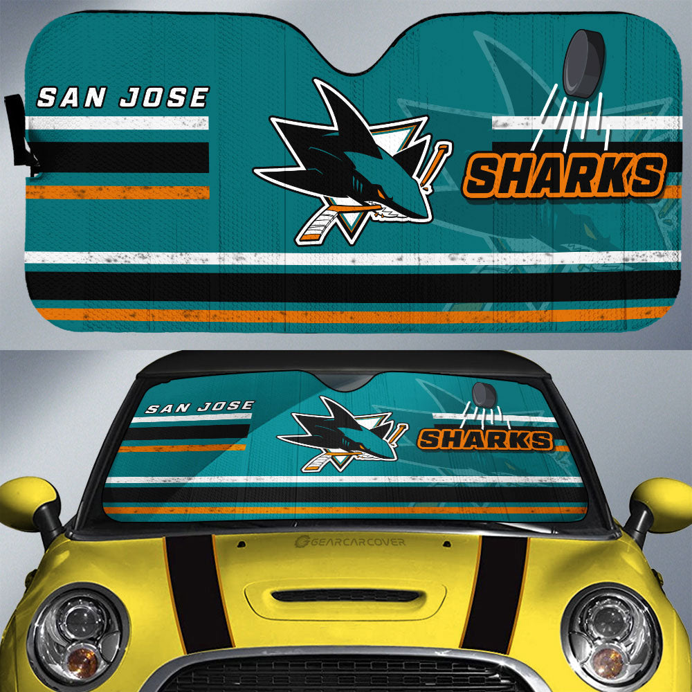 San Jose Sharks Car Sunshade Custom Car Accessories - Gearcarcover - 1