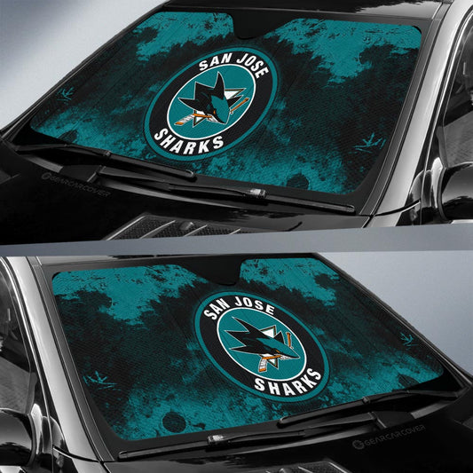 San Jose Sharks Car Sunshade Custom Car Accessories - Gearcarcover - 2