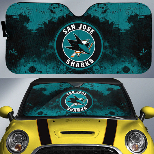 San Jose Sharks Car Sunshade Custom Car Accessories - Gearcarcover - 1