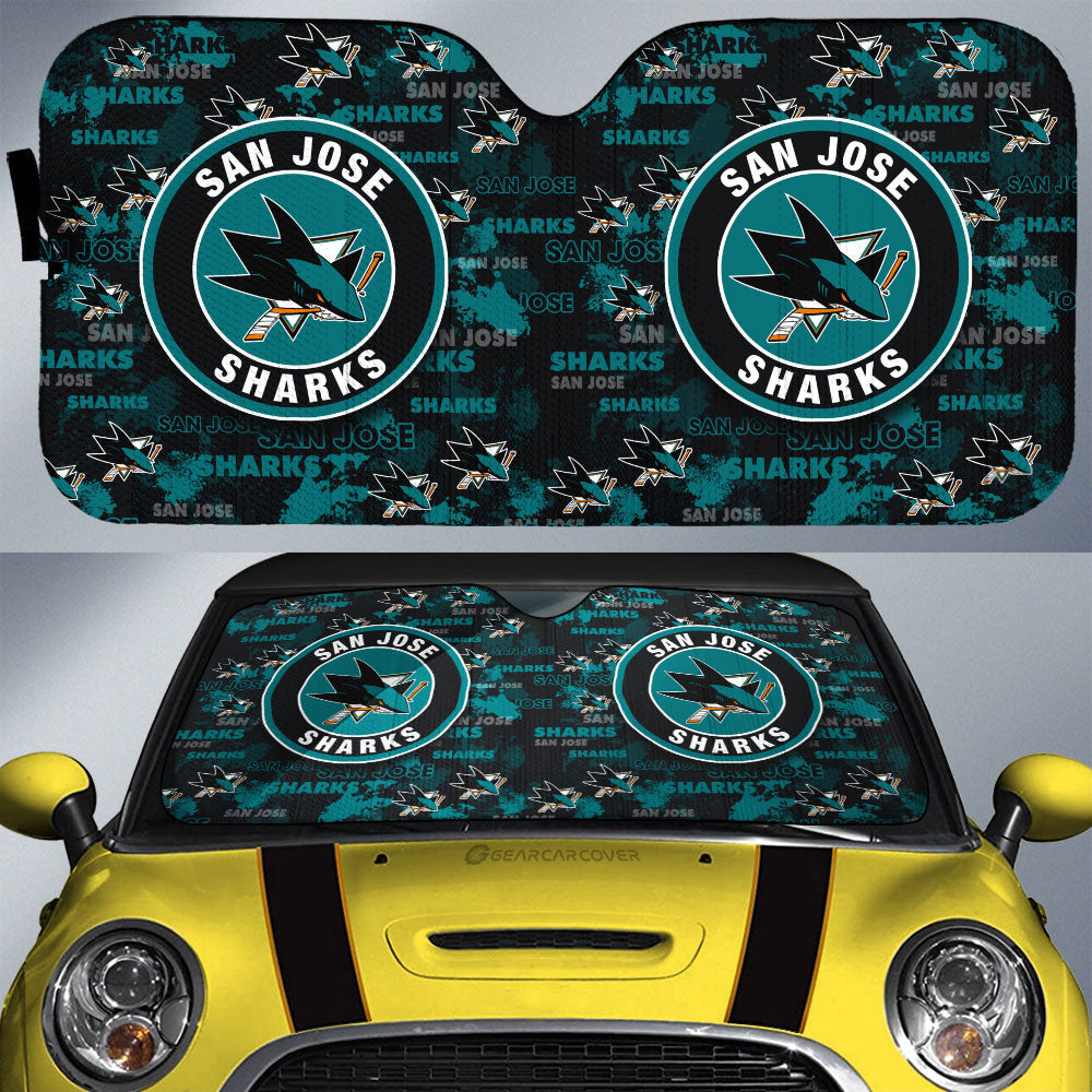 San Jose Sharks Car Sunshade Custom Car Accessories - Gearcarcover - 1