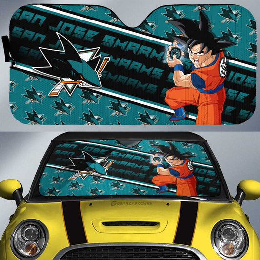 San Jose Sharks Car Sunshade Custom Car Decorations For Fans - Gearcarcover - 1