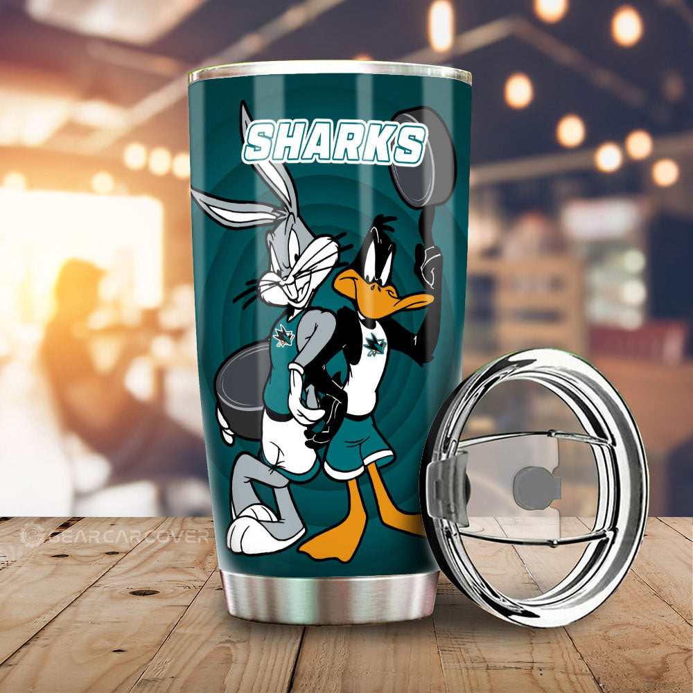 San Jose Sharks Tumbler Cup Custom Car Accessories - Gearcarcover - 2