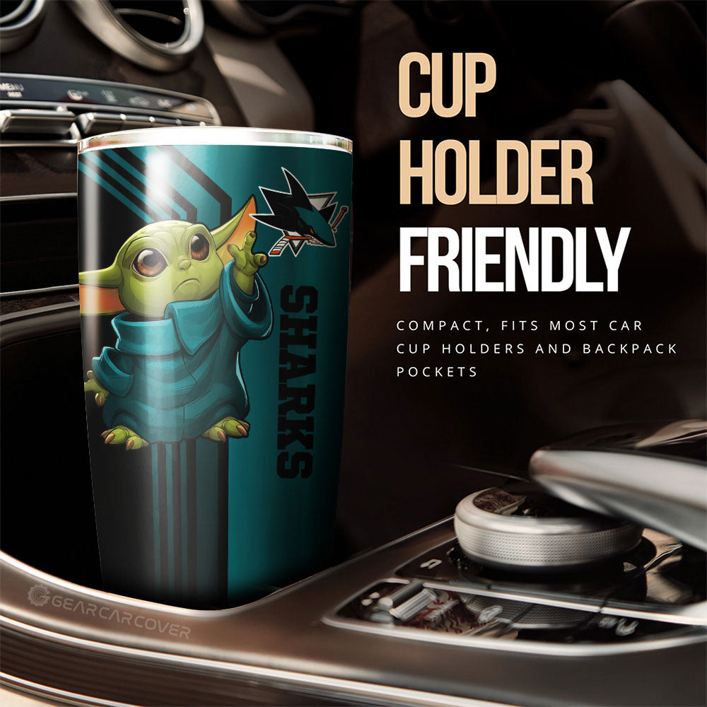 San Jose Sharks Tumbler Cup Custom Car Accessories - Gearcarcover - 3