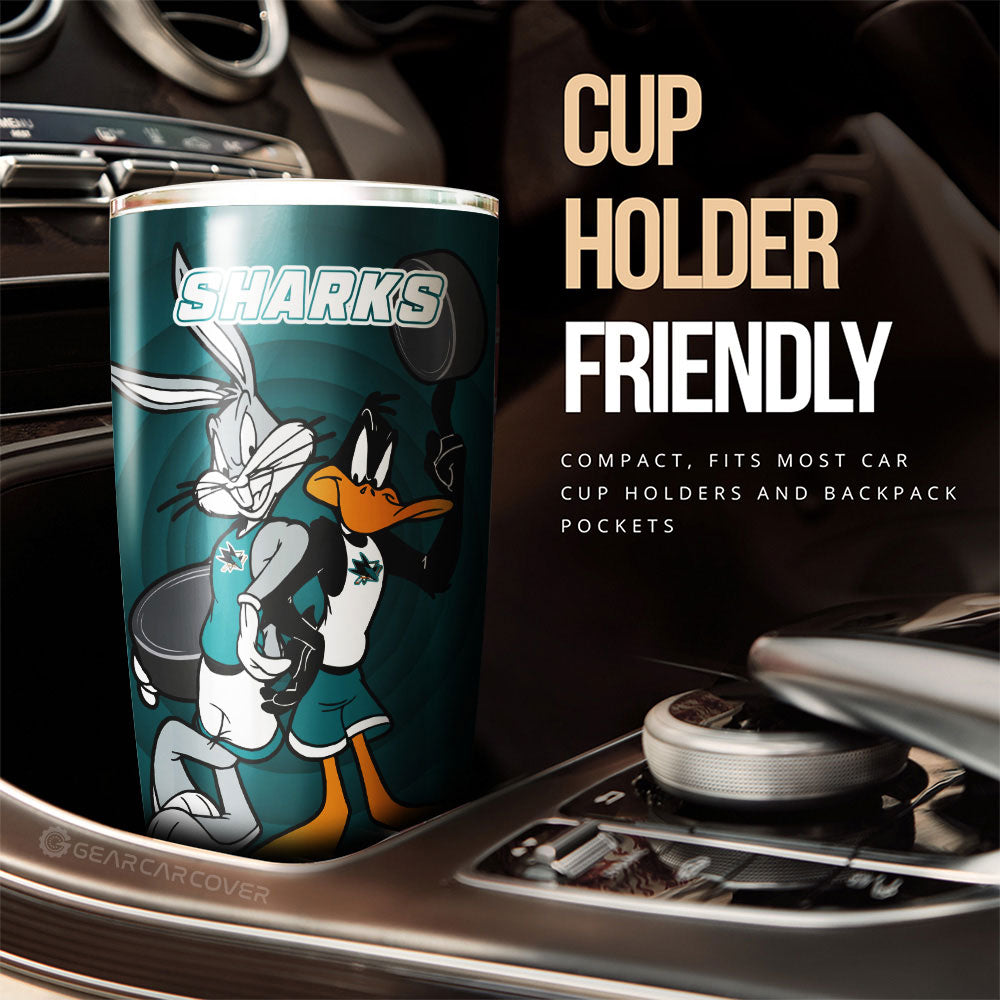 San Jose Sharks Tumbler Cup Custom Car Accessories - Gearcarcover - 3