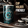 San Jose Sharks Tumbler Cup Custom Car Accessories - Gearcarcover - 3