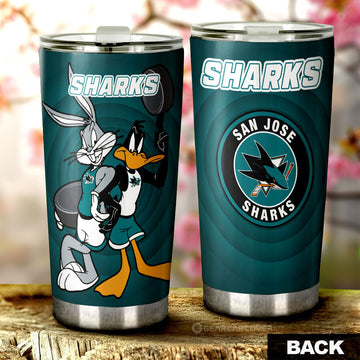 San Jose Sharks Tumbler Cup Custom Car Accessories - Gearcarcover - 1
