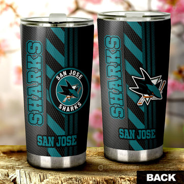 San Jose Sharks Tumbler Cup Custom Car Accessories - Gearcarcover - 1