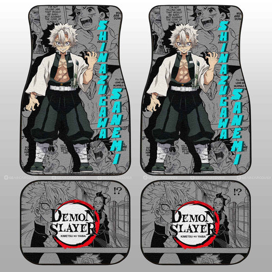 Sanemi Shinazugawa Car Floor Mats Custom Mix Mangas - Gearcarcover - 2