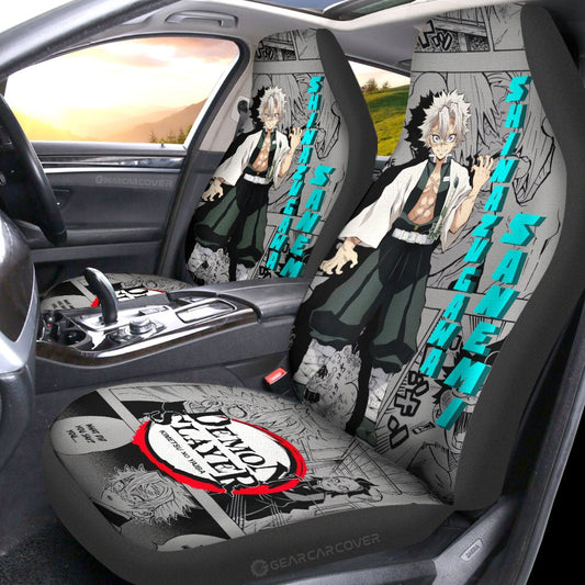Sanemi Shinazugawa Car Seat Covers Custom Mix Mangas - Gearcarcover - 2