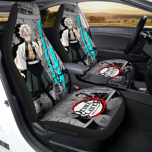 Sanemi Shinazugawa Car Seat Covers Custom Mix Mangas - Gearcarcover - 1
