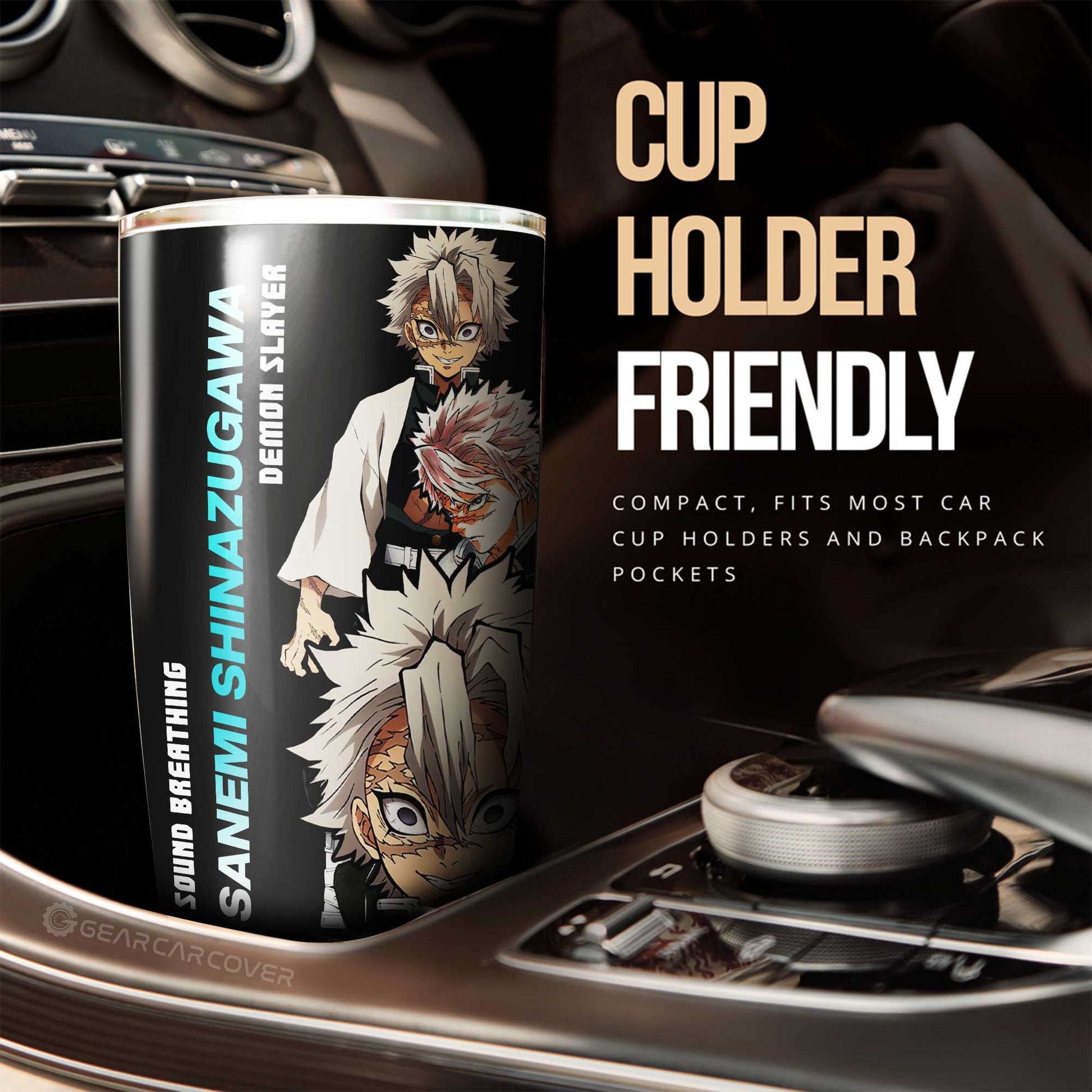 Sanemi Shinazugawa Tumbler Cup Custom - Gearcarcover - 3