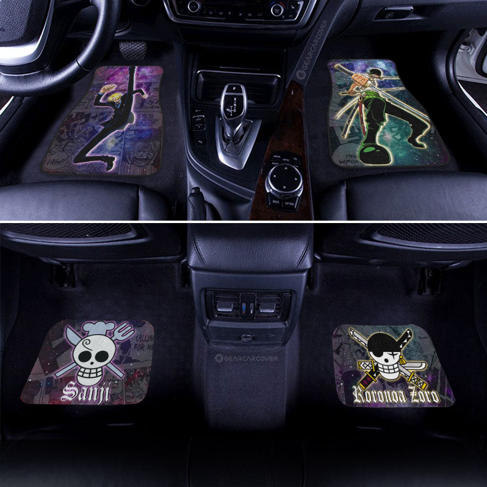 Sanji And Zoro Car Floor Mats Custom Car Accessories Manga Galaxy Style - Gearcarcover - 3