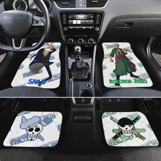 Sanji And Zoro Car Floor Mats Custom - Gearcarcover - 2