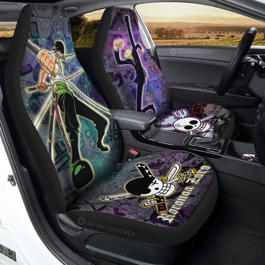 Sanji And Zoro Car Seat Covers Custom Car Accessories Manga Galaxy Style - Gearcarcover - 1
