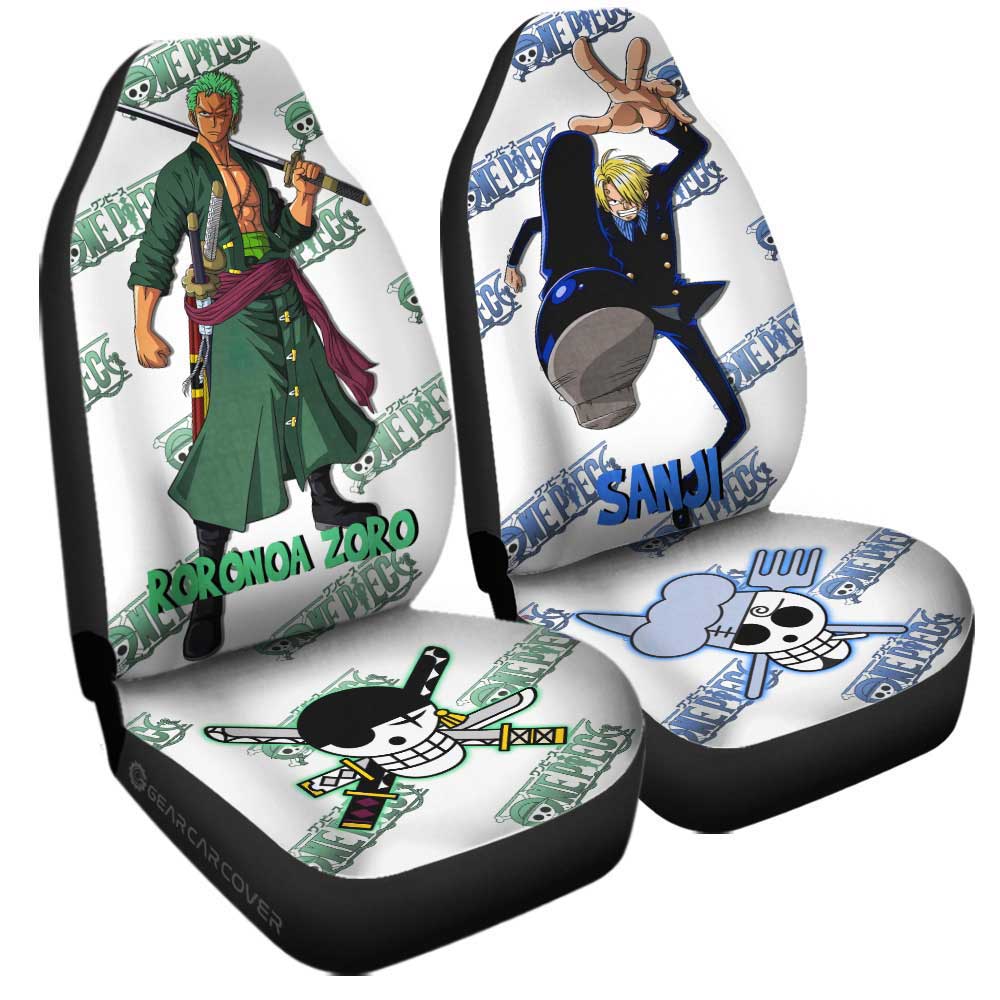 Sanji And Zoro Car Seat Covers Custom - Gearcarcover - 3