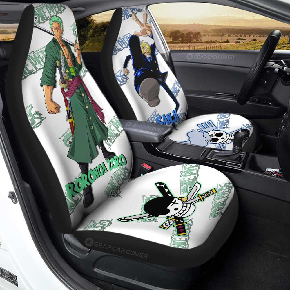 Sanji And Zoro Car Seat Covers Custom - Gearcarcover - 1