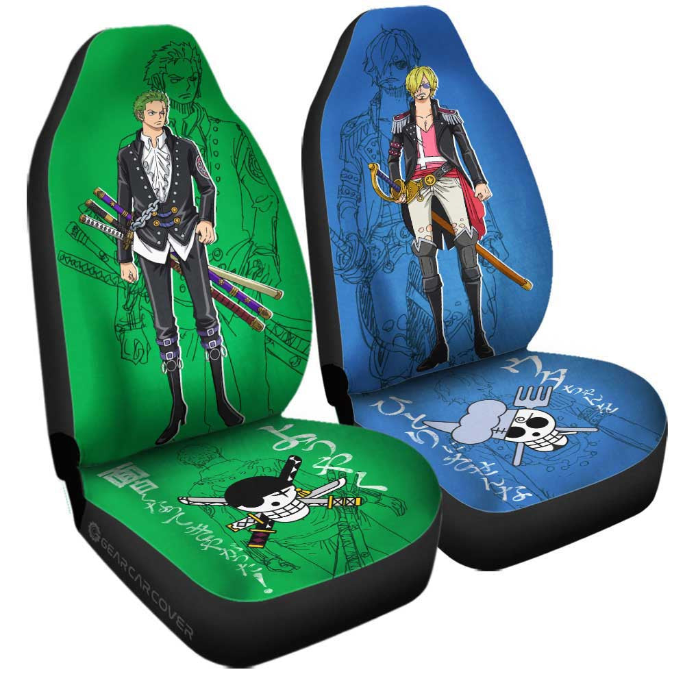 Sanji And Zoro Film Red Car Seat Covers Custom Car Accessories - Gearcarcover - 1