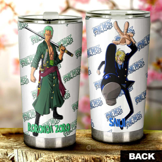 Sanji And Zoro Tumbler Cup Custom - Gearcarcover - 1