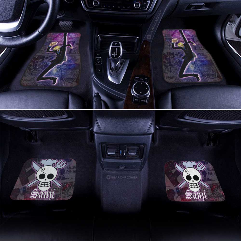 Sanji Car Floor Mats Custom Car Accessories Manga Galaxy Style - Gearcarcover - 3