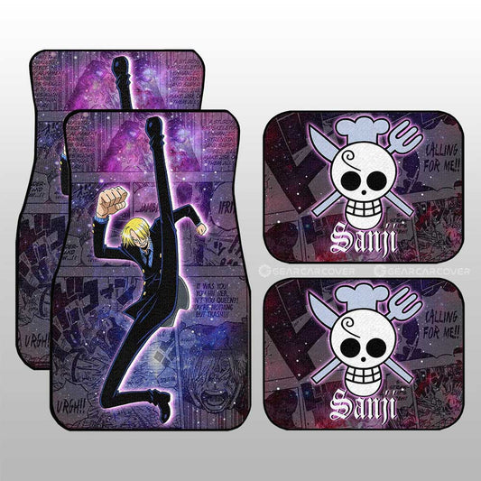 Sanji Car Floor Mats Custom Car Accessories Manga Galaxy Style - Gearcarcover - 1