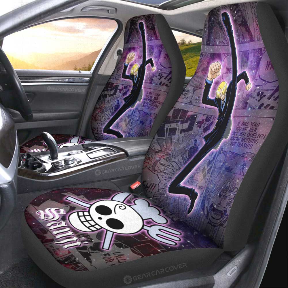 Sanji Car Seat Covers Custom Car Accessories Manga Galaxy Style - Gearcarcover - 2