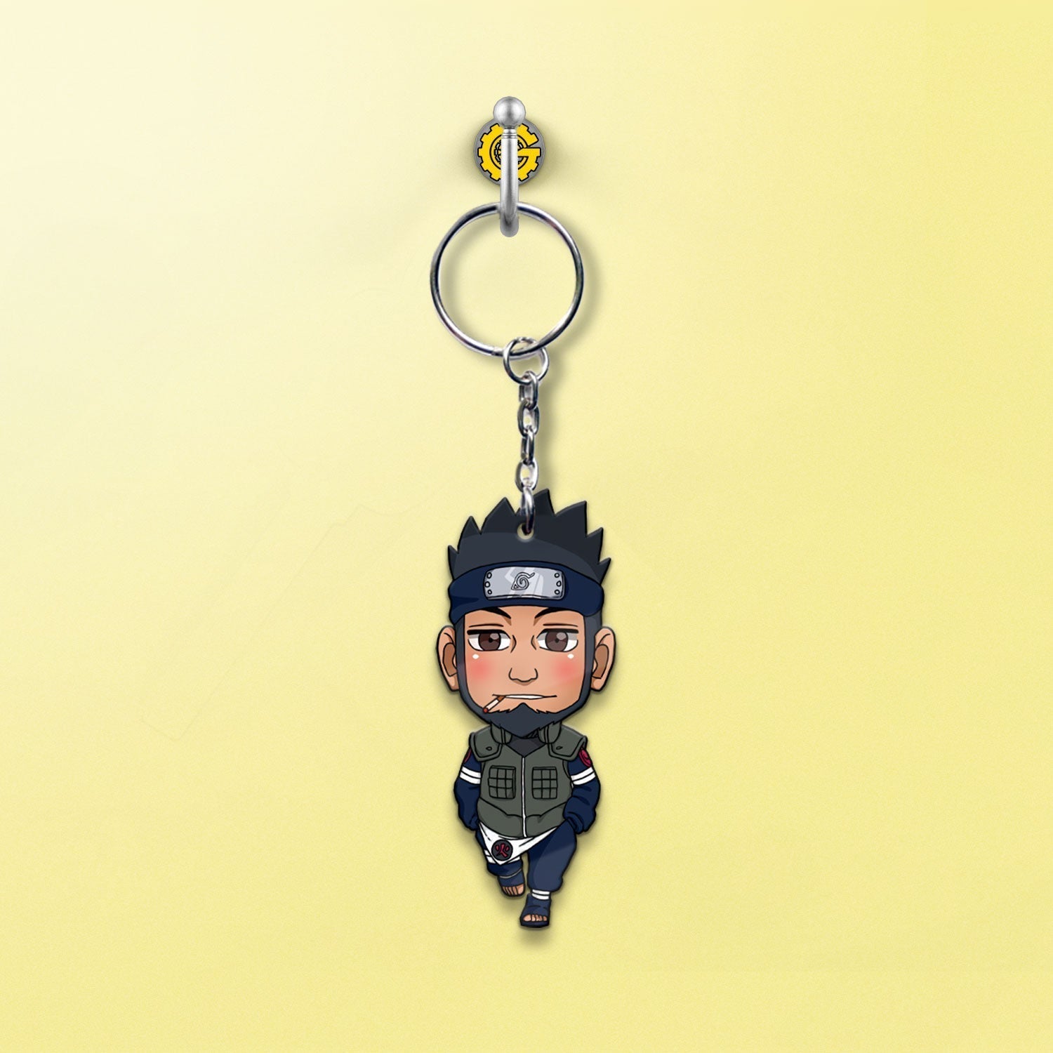 Sarutobi Asuma Keychains Custom Anime Car Accessories - Gearcarcover - 2