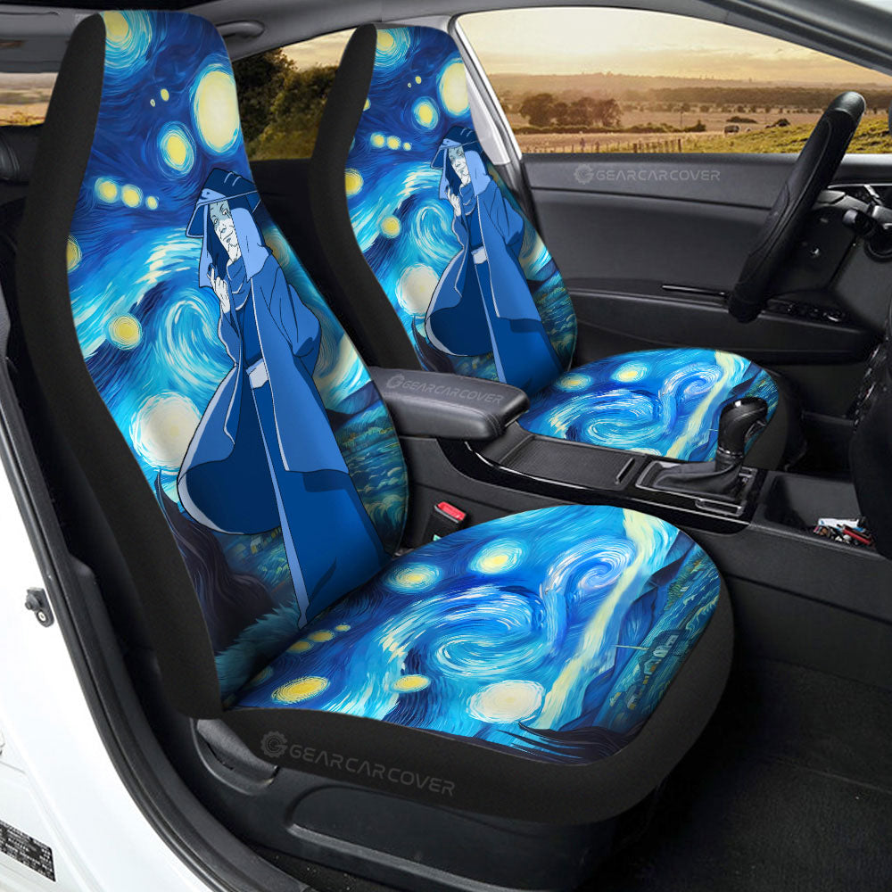 Sarutobi Hiruzen Car Seat Covers Custom Starry Night Styles - Gearcarcover - 2