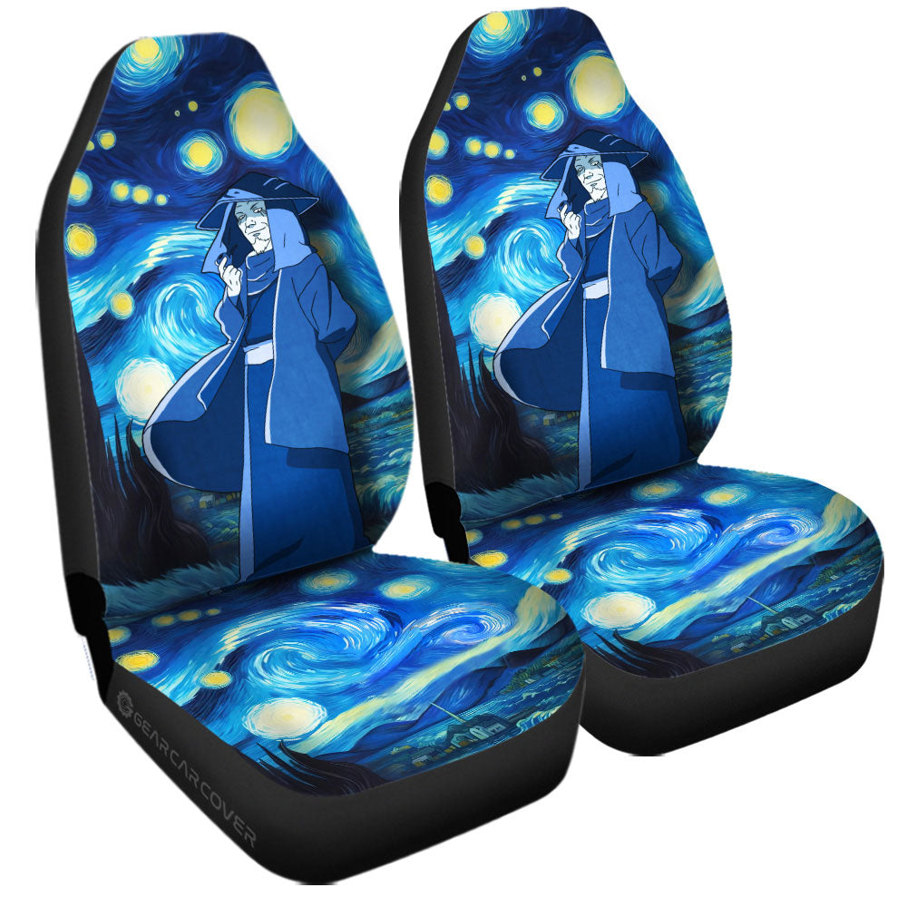 Sarutobi Hiruzen Car Seat Covers Custom Starry Night Styles - Gearcarcover - 3