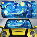 Sarutobi Hiruzen Car Sunshade Custom Starry Night Styles - Gearcarcover - 1