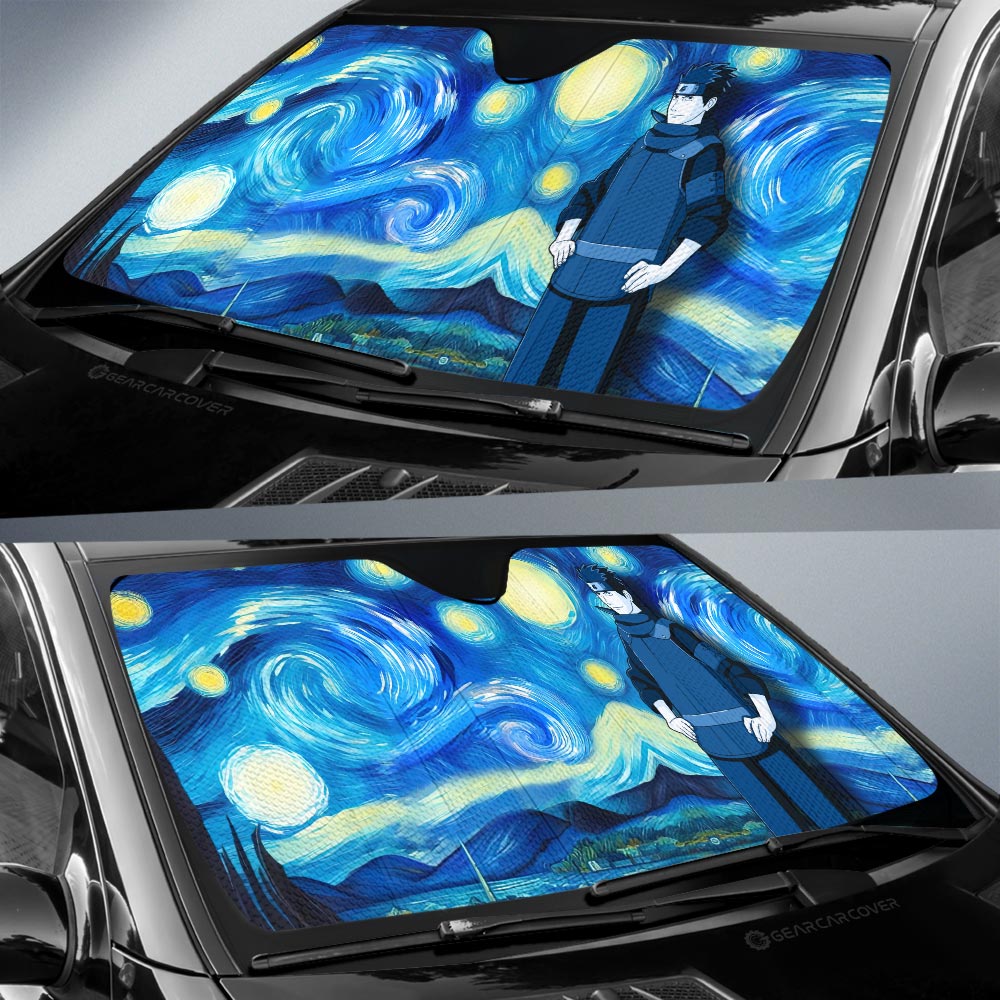 Sarutobi Konohamaru Car Sunshade Custom Starry Night Styles - Gearcarcover - 2