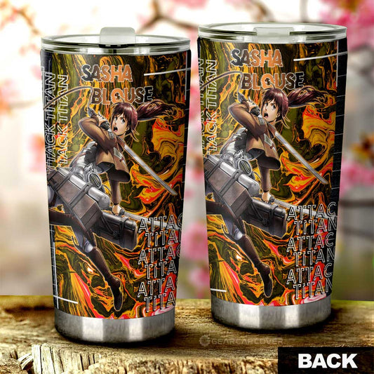 Sasha Blouse Tumbler Cup Custom Attack On Titan Car Accessories - Gearcarcover - 2