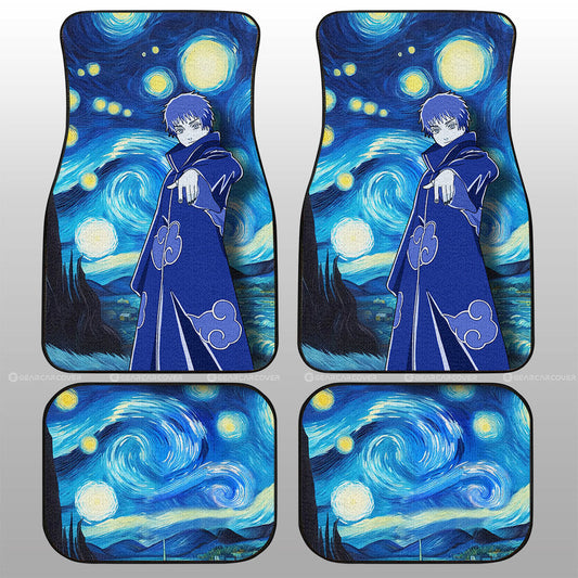 Sasori Car Floor Mats Custom Starry Night Styles - Gearcarcover - 1