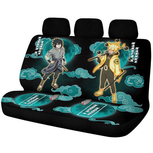 Sasuke And Bijuu Mode Car Back Seat Covers Custom Anime Car Accessories - Gearcarcover - 1