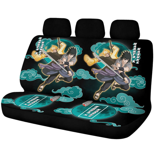 Sasuke And Car Back Seat Covers Custom Anime Car Accessories - Gearcarcover - 1