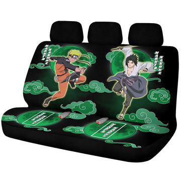 Sasuke And Car Back Seat Covers Custom Anime Car Accessories - Gearcarcover - 1