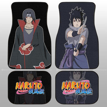 Sasuke And Itachi Car Floor Mats Custom Anime - Gearcarcover - 1