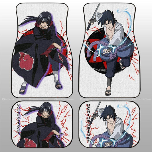 Sasuke And Itachi Car Floor Mats Custom For Fans - Gearcarcover - 1