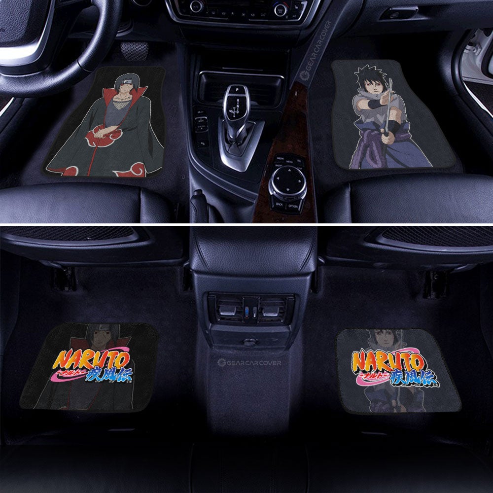 Sasuke And Itachi Car Floor Mats Custom NRT - Gearcarcover - 3