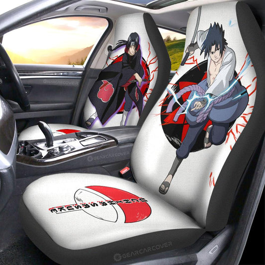Sasuke And Itachi Car Seat Covers Custom For Anime Fans - Gearcarcover - 2