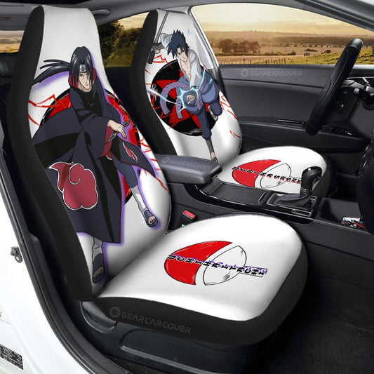 Sasuke And Itachi Car Seat Covers Custom For Anime Fans - Gearcarcover - 1