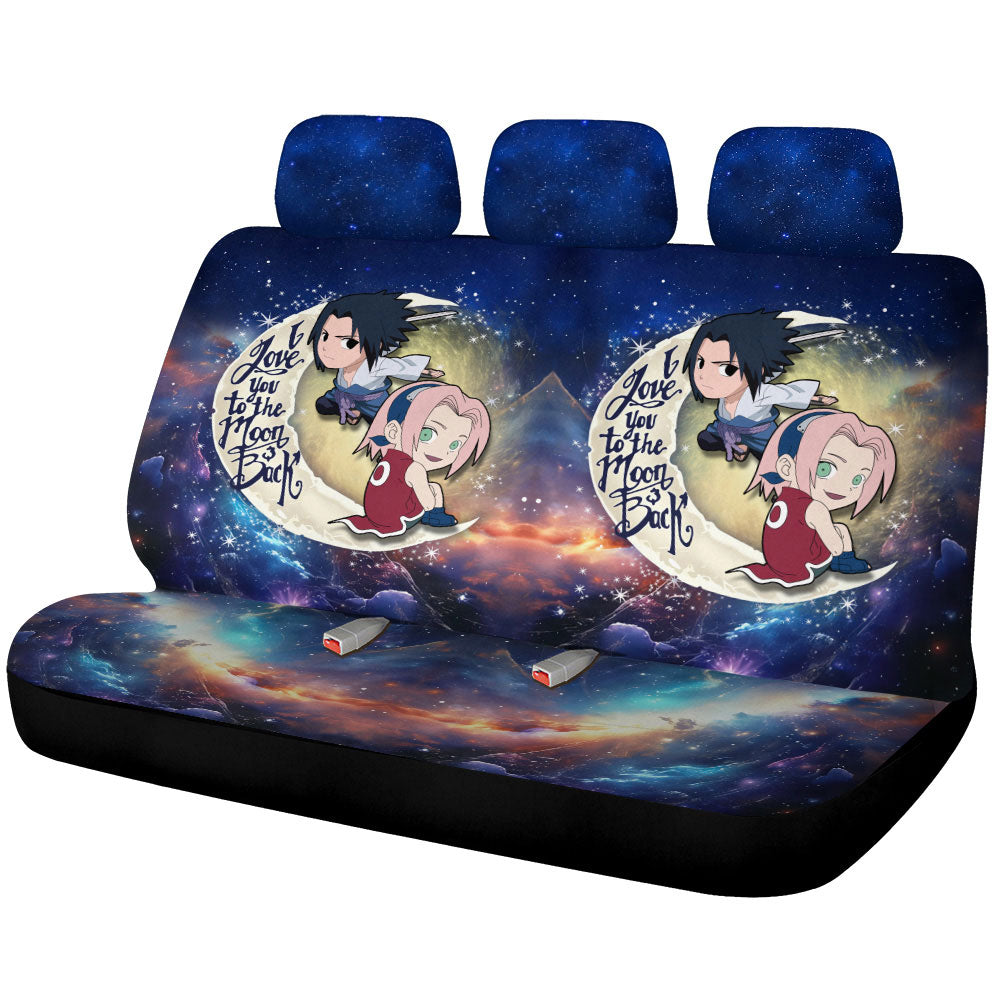 Sasuke And Sakura Car Back Seat Covers Custom Car Accessories - Gearcarcover - 1