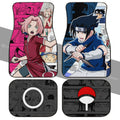 Sasuke And Sakura Car Floor Mats Custom Anime Mix Manga Car Interior Accessories - Gearcarcover - 2