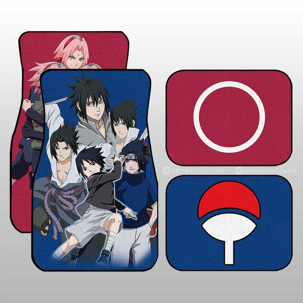 Sasuke And Sakura Car Floor Mats Custom Car Accessories - Gearcarcover - 2