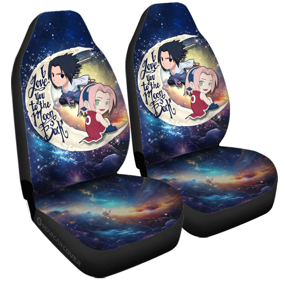 Sasuke And Sakura Car Seat Covers Custom Car Accessories - Gearcarcover - 3