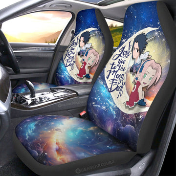 Sasuke And Sakura Car Seat Covers Custom Car Accessories - Gearcarcover - 1