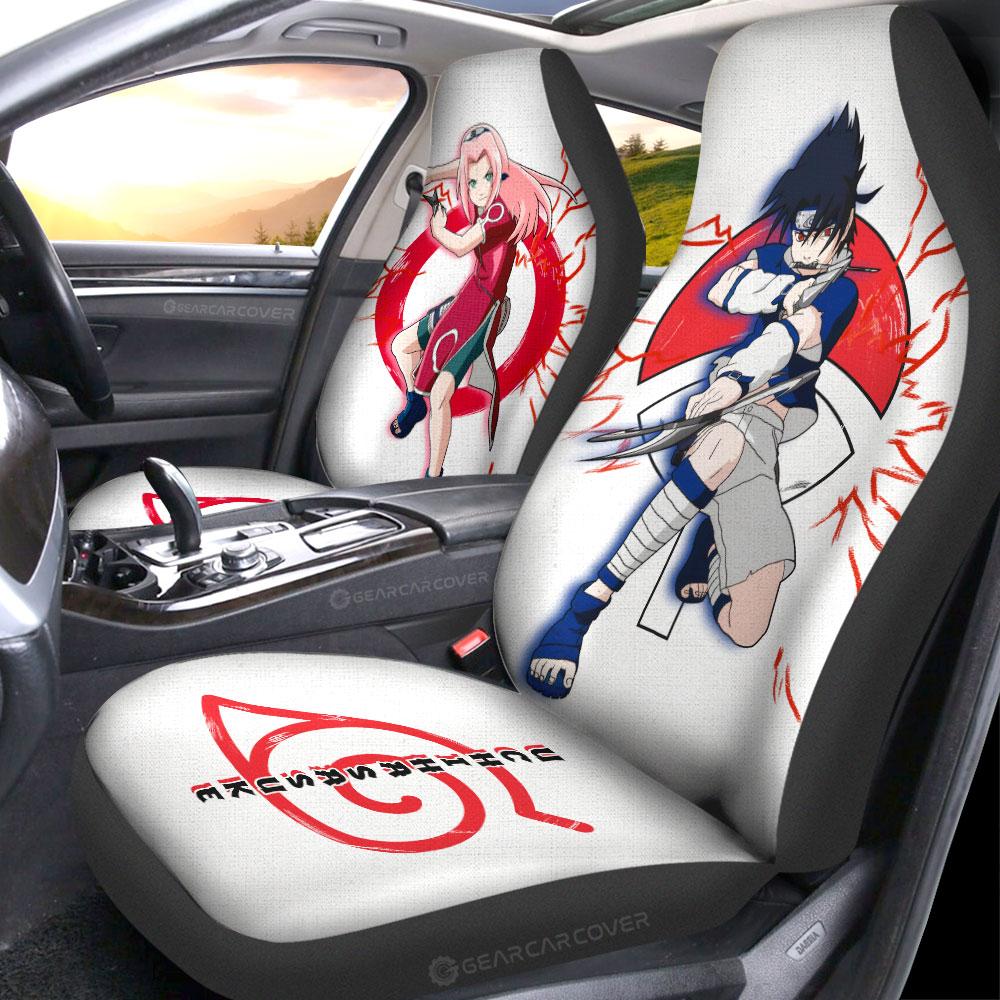 Sasuke And Sakura Car Seat Covers Custom For Anime Fans - Gearcarcover - 2