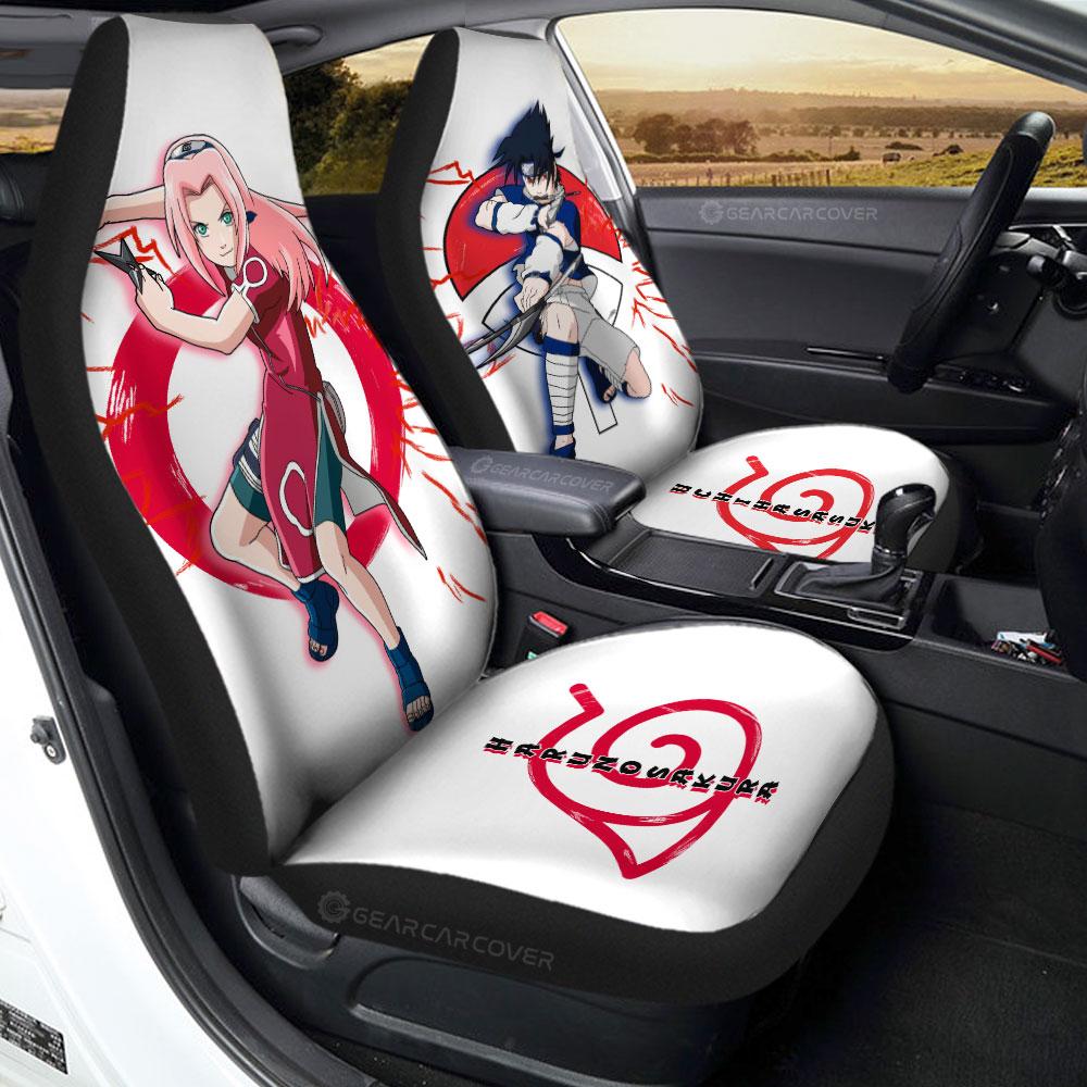 Sasuke And Sakura Car Seat Covers Custom For Anime Fans - Gearcarcover - 1