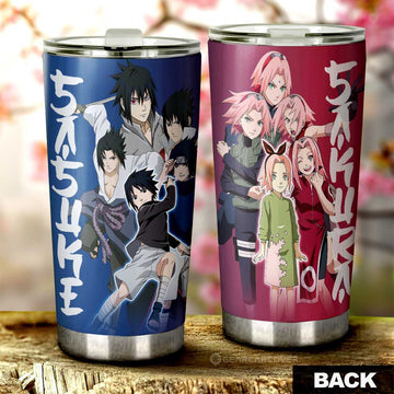 Sasuke And Sakura Tumbler Cup Custom Anime Car Accessories - Gearcarcover - 1